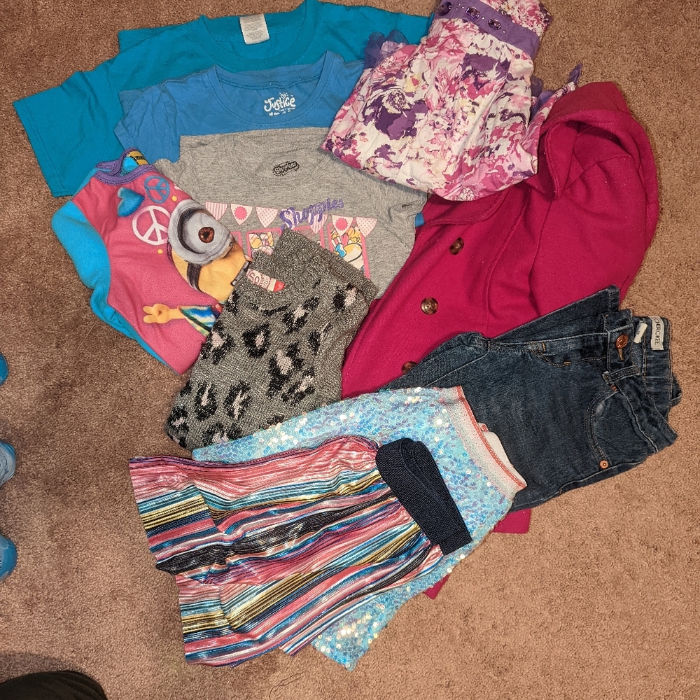 Size 7/8 Girls 10 pc. Lot includes winter jacket